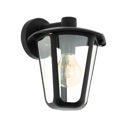   EGLO 98121 kültéri fali lámpa le E27 1x60W fekete Monreale