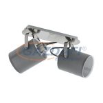   EGLO 98139 Fali/mennyezeti lámpa E27 2x10W matt nikkel/szürke Villabate