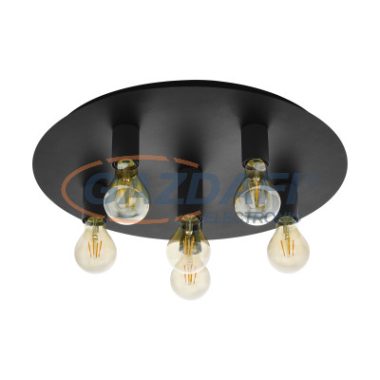 EGLO 98157 Mennyezeti lámpa E27 6x60W fekete Passano 1