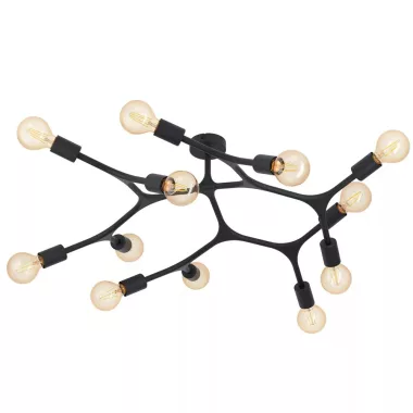 EGLO 98319 Mennyezeti lámpa E27 12x60W fekete Bocadella1