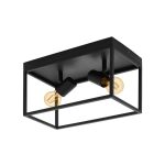 EGLO 98332 Mennyezeti lámpa E27 2x40W fekete Silentina