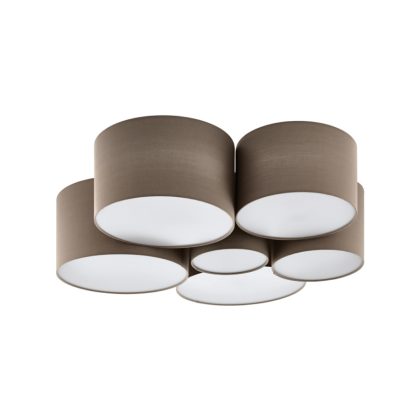   EGLO 98409 Mennyezeti lámpa E27 6x40W szürkésbarna Pastore1