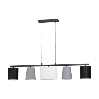 EGLO 98588 függeszték E14 5x25W fekete/szürke/fehete Almeida1
