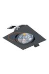 EGLO 98611 LED süllyesztett spot lámpa 6W 2700K 8, 8cm billenthető fekete SALICETO