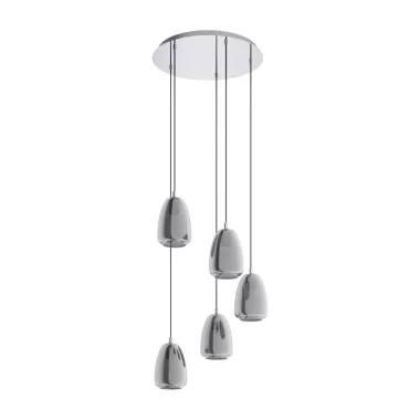 EGLO 98617 Függeszték E27 5x40W króm Alobrase