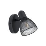 EGLO 98621 Fali lámpa E14 28W fekete Carovigno