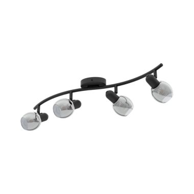 EGLO 98626 Mennyezeti lámpa E14 4x28W fekete Pollica