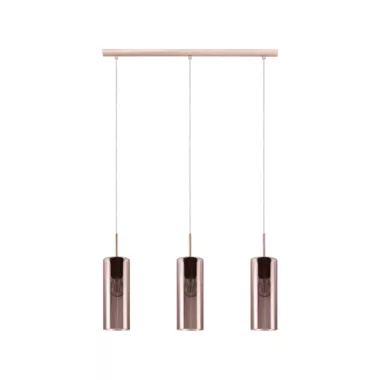 EGLO 98699 Függeszték E27 3x15W mnik/átlátszó.réz SELVINO