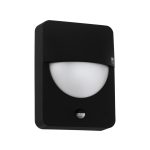   EGLO 98705 kültéri fali lámpa E27 1x28W mozgásérzékelős fehér/fekete Salvanesco