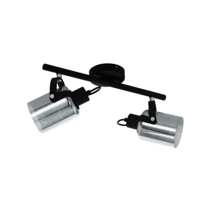   EGLO 99053 Fali/mennyezeti E27 2x40Wfekete/átlátszó Berregas