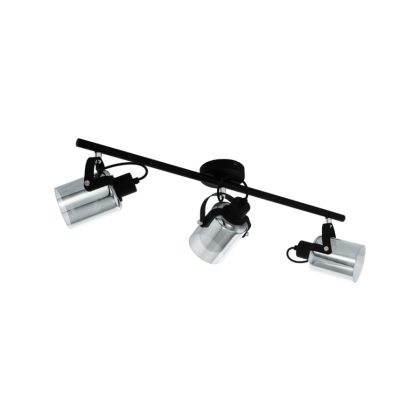   EGLO 99054 Fali/mennyezeti E27 3x40Wfekete/átlátszóBerregas