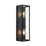 EGLO 99124 Fali/mennyezetiE27 2x60W IP44fekete/átlAmezola