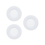   EGLO 99135 LED beltéri süllyeszthető lámpa 3x2,7W 8, 6cm 3000K fehér Fueva5
