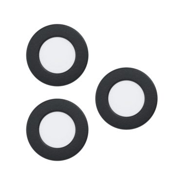 EGLO 99146 LED beltéri süllyeszthető lámpa 3x2,7W 8, 6cm3000K fekete Fueva5