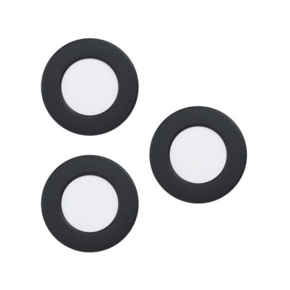   EGLO 99146 LED beltéri süllyeszthető lámpa 3x2,7W 8, 6cm3000K fekete Fueva5