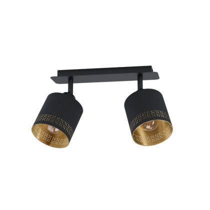 EGLO 99277 Fali/mennyezeti.E27 2x40Wfekete/aranyEsteperra