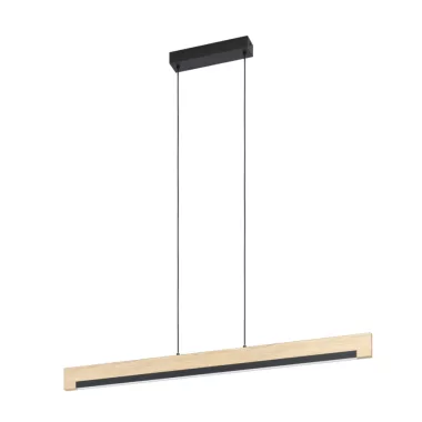 EGLO 99293 LED függeszték fekete/tölgy Camacho