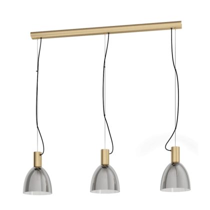 EGLO 99314 Függeszték E27 3x40W bronz/átlátszóLebalio