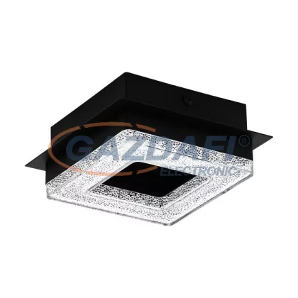 EGLO 99324 LEDfali/mennyezeti 4W400Lmfekete/kristFradelo1