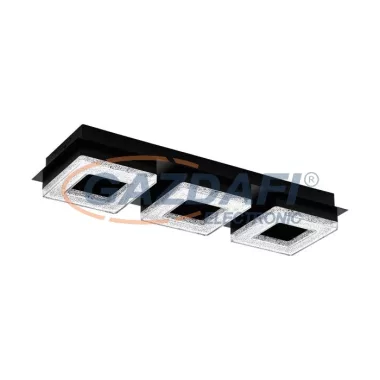 EGLO 99325 LEDfali/mennyezeti3x4W1200Lmfekete/krisFradelo1