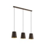 EGLO 99438 Függeszték E27 3x40W mokka/arany Segezia