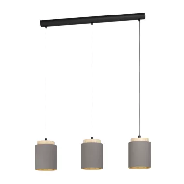 EGLO 99446 Függeszték E27 3x40W fekete/capp Albariza