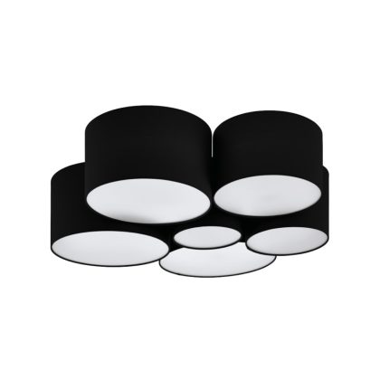 EGLO 99509 mennyezeti lámpa E27 6x40W fek/feh Patore2