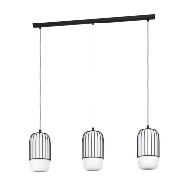 EGLO 99619 Függeszték E27 3x40Wfekete/opálMuleges