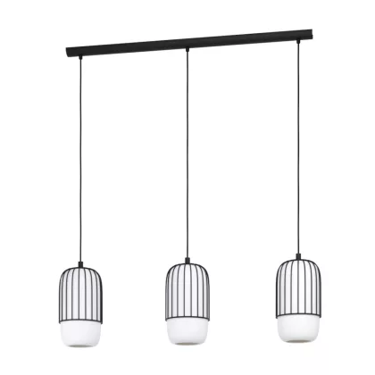 EGLO 99619 Függeszték E27 3x40Wfekete/opálMuleges