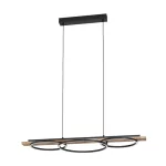 EGLO 99624 LED függeszték 3000K fekete/fa BOYAL