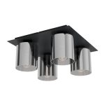 EGLO 99632 mennyezeti lámpa E27 4x40W fekete Gorosiba1