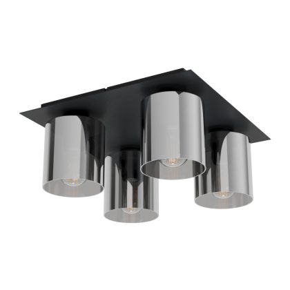 EGLO 99632 mennyezeti lámpa E27 4x40W fekete Gorosiba1