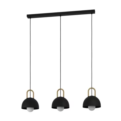 EGLO 99694 FüggesztékE27 3x40W fek/csiszréz Calmanera