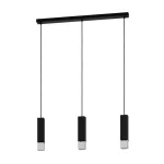 EGLO 99698 LED függeszték GU10 3x4,5W fek/ezüst Butrano