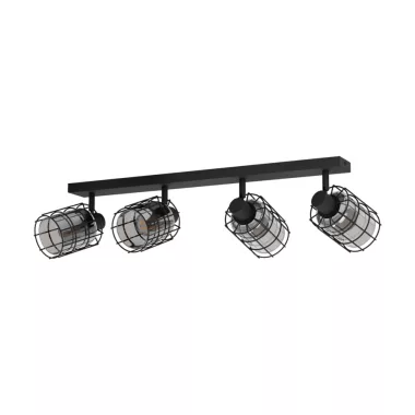 EGLO 99713 Fali/ mennyezeti lámpa E27 4x40W fek/átl Consaca