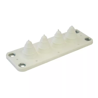 TRACON EKBV-01 Elosztószekrény kábelbevezető, gumi, 4db kábelhez 134x48mm; IP54