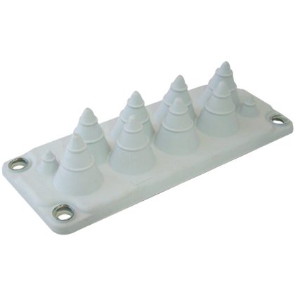 TRACON EKBV-02 Elosztószekrény kábelbevezető, 10db kábelhez 216x84mm; IP55