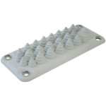   TRACON EKBV-04 Elosztószekrény kábelbevezető, gumi, 25db kábelhez 222x92mm; IP55