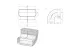 ELICA KIT0121005 Elica - Lapos csatorna sarok - függőleges fekete 227x94 mm