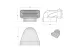 ELICA KIT0121007 Elica - Cső-lapos csatorna átalakító 90° ø150 - 227X94 mm