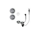   ELLECI ASP23002 - ASP23002 (PUSH-CONTROL POP-UP) automata dugókiemelő kétmedencés mosogatóhoz inox - A készlet erejéig rendelhető!