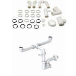 ELLECI COMPSIF2V - Szifonszett kétutas mosogatóhoz