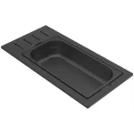   ELLECI KD011065BK - Tároló edény egyrészes gourmet 366 fekete HPL kerettel