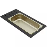   ELLECI KD011065GD - Tároló edény egyrészes gourmet 366 arany HPL kerettel