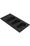 ELLECI KD013065BK - Tároló edény háromrészes gourmet 433 fekete HPL kerettel ELLECI KD013065BK - Tároló edény háromrészes gourmet 433 fekete HPL kerettel