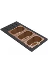 ELLECI KD013065BZ - Tároló edény háromrészes gourmet 433 bronz HPL kerettel ELLECI KD013065BZ - Tároló edény háromrészes gourmet 433 bronz HPL kerettel