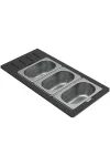ELLECI KD013065IN - Tároló edény háromrészes gourmet 433 inox HPL kerettel ELLECI KD013065IN - Tároló edény háromrészes gourmet 433 inox HPL kerettel