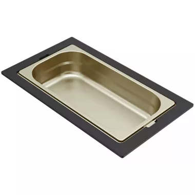 ELLECI KF011065GD - Tároló edény egyrészes gourmet 366 arany HPL kerettel