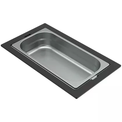   ELLECI KF011065IN - Tároló edény egyrészes gourmet 366 Inox HPL kerettel