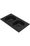 ELLECI KF012065BK - Tároló edény kétrészes gourmet 366 fekete HPL kerettel ELLECI KF012065BK - Tároló edény kétrészes gourmet 366 fekete HPL kerettel